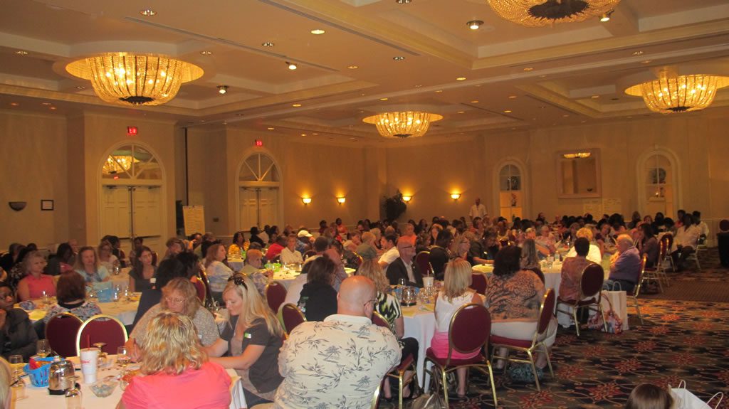 Hall full of people at annual conference