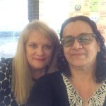 Two women taking a selfie