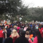 Large crowd of people at rally