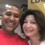 John Meeks and lady smiling