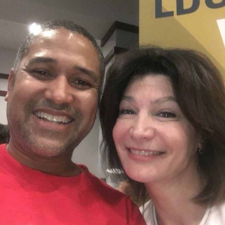 John Meeks and lady smiling